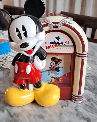 orologio sveglia salvadanaio Topolino vintage