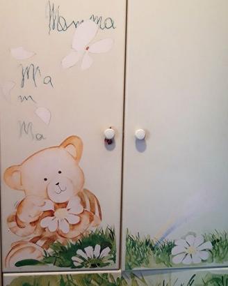 Armadio per cameretta bambini in stile romantico