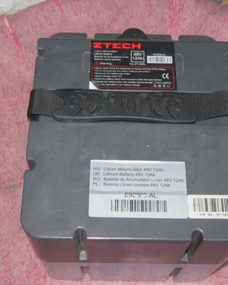 Batteria ZTECH  al Litio 48V -12Ah X BIKE-SCOOTER