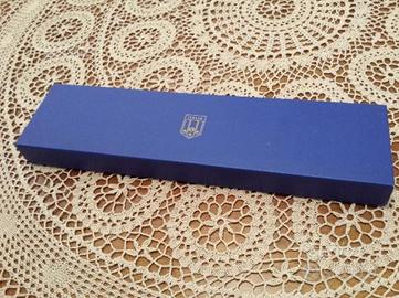 Cravatta Blu FIGC originale logo 3 stelle