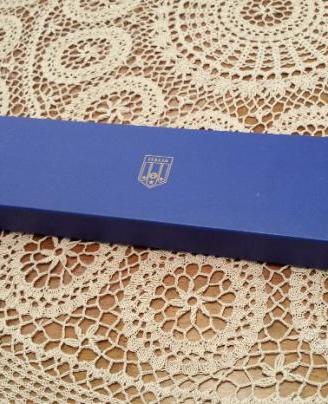 Cravatta Blu FIGC originale logo 3 stelle