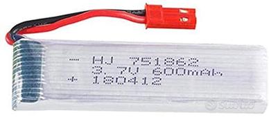 Batteria LiPo 3.7V 600mAh per UDI U817, WLtoys rc