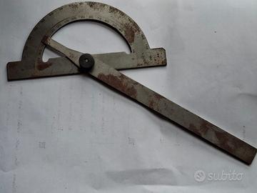 Gognometro metallo con barra millimetrata antico