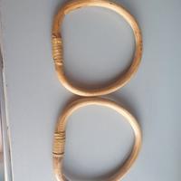 2 manici per borsa in bambù 