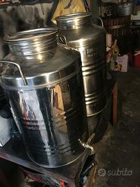 bidoni in acciaio 