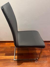 Set 4 sedie moderne e 12 coprisedie con schienale