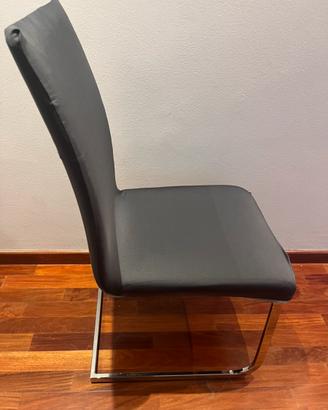 Set 4 sedie moderne e 12 coprisedie con schienale