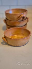 4 PZ ciotole in terracotta