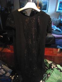 vestito corto con paillettes nero