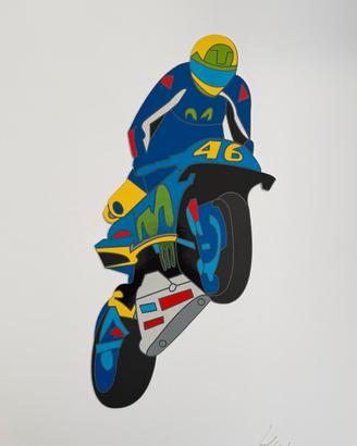 marco lodola ,serigrafia matetica originale  