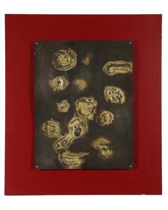 Pannello Scultura con Composizione Astratta