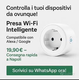Presa WiFi Intelligente – Controlla luci e disposi