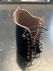 Goth Leather Vambrace Witch Bracelet Pagan Heavy M