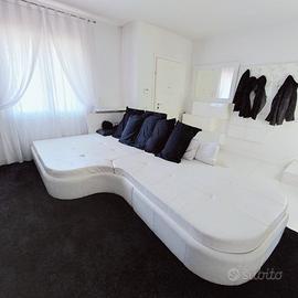 Divano bianco in vera pelle arredamento casa