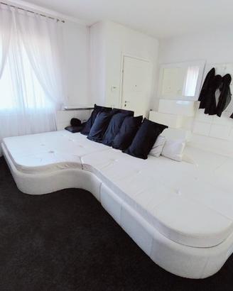 Divano bianco in vera pelle arredamento casa