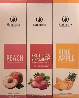 Incensi Iluminarte 90 Bastoncini Pesca Fragola Ana