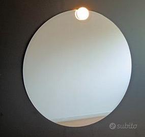 SPECCHIERA MODERNA CIRCOLARE DIAM.80cm CON FARETTO