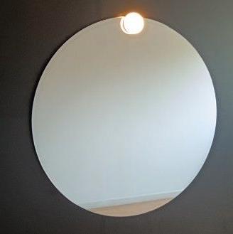 SPECCHIERA MODERNA CIRCOLARE DIAM.80cm CON FARETTO