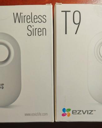 Due wireless siren Ezviz T9 nuove 