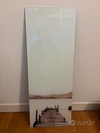 Lavagna Magnetica in Vetro Design Mare - 30x80 cm