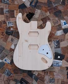 Body stratocaster HH hardtail e cover elettronica 