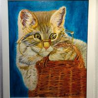 Quadro IL GATTO CON GLI OCCHIALI 