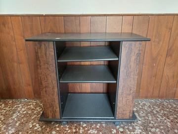 TAVOLINO PORTA TELEVISIONE vintage, con rotelle