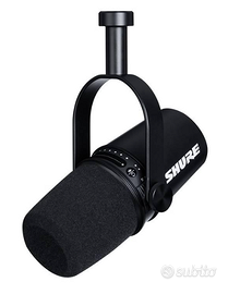 SHURE MV7 Black -MICROFONO PER PODCAST NERO