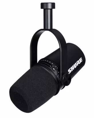SHURE MV7 Black -MICROFONO PER PODCAST NERO