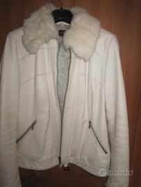 Giubbetto pelle bianco