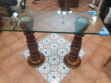 Consolle Vetro/Legno