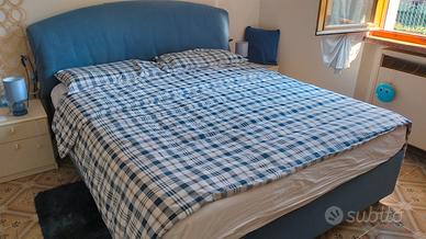 letto contenitore matrimoniale con materasso 