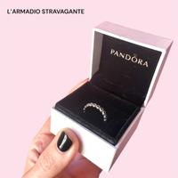 Anello Pandora argento 925 cuori tg 50