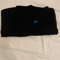 Felpa Nike nera logo azzurro uomo/ unisex . M