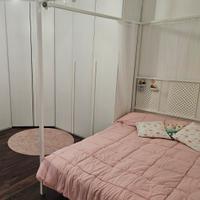 letto baldacchino con materasso di 140×200 