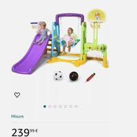 Parco Giochi 6 in 1 Giardino con Altalena Scivolo