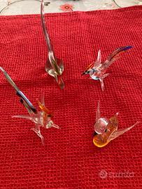 Soggetti in vetro di murano Vintage