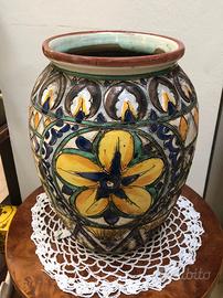 Vaso x fiori H30cm Maiolica FAENZA "Linari"