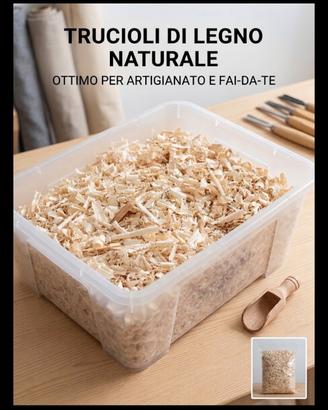 trucioli di legno naturale per il fai da te 