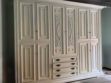 Armadio camera matrimoniale in legno massello