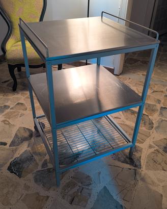 Tavolo / Carrello cucina Ikea  in acciaio 