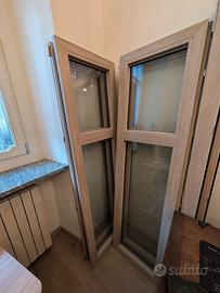 Finestre in PVC– doppio vetro isolante – due ante