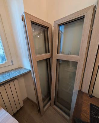 Finestre in PVC– doppio vetro isolante – due ante