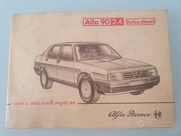Uso e manutenzione Alfa 90 2.4 turbo diesel