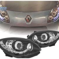 FARI PER RENAULT TWINGO 07-11 LUCE DIURNA LED NERO