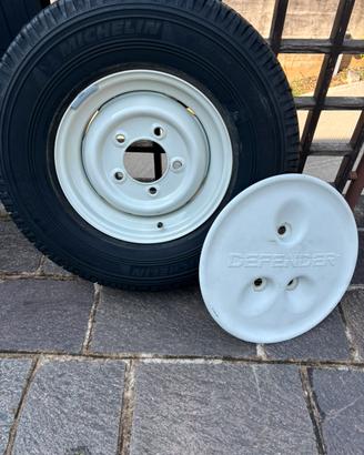 Ruota di scorta 16” completa land rover defender