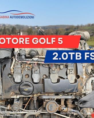 Motore golf 5 2.0 turbo benzina