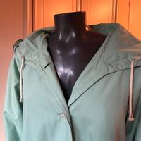 Soprabito trench turchese oversize