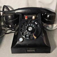 telefono antico fatme nero bachelite