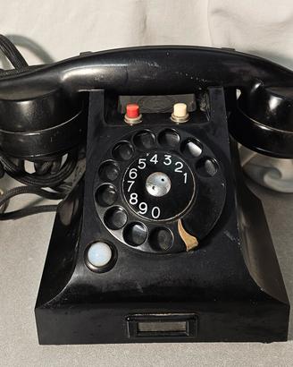 telefono antico fatme nero bachelite